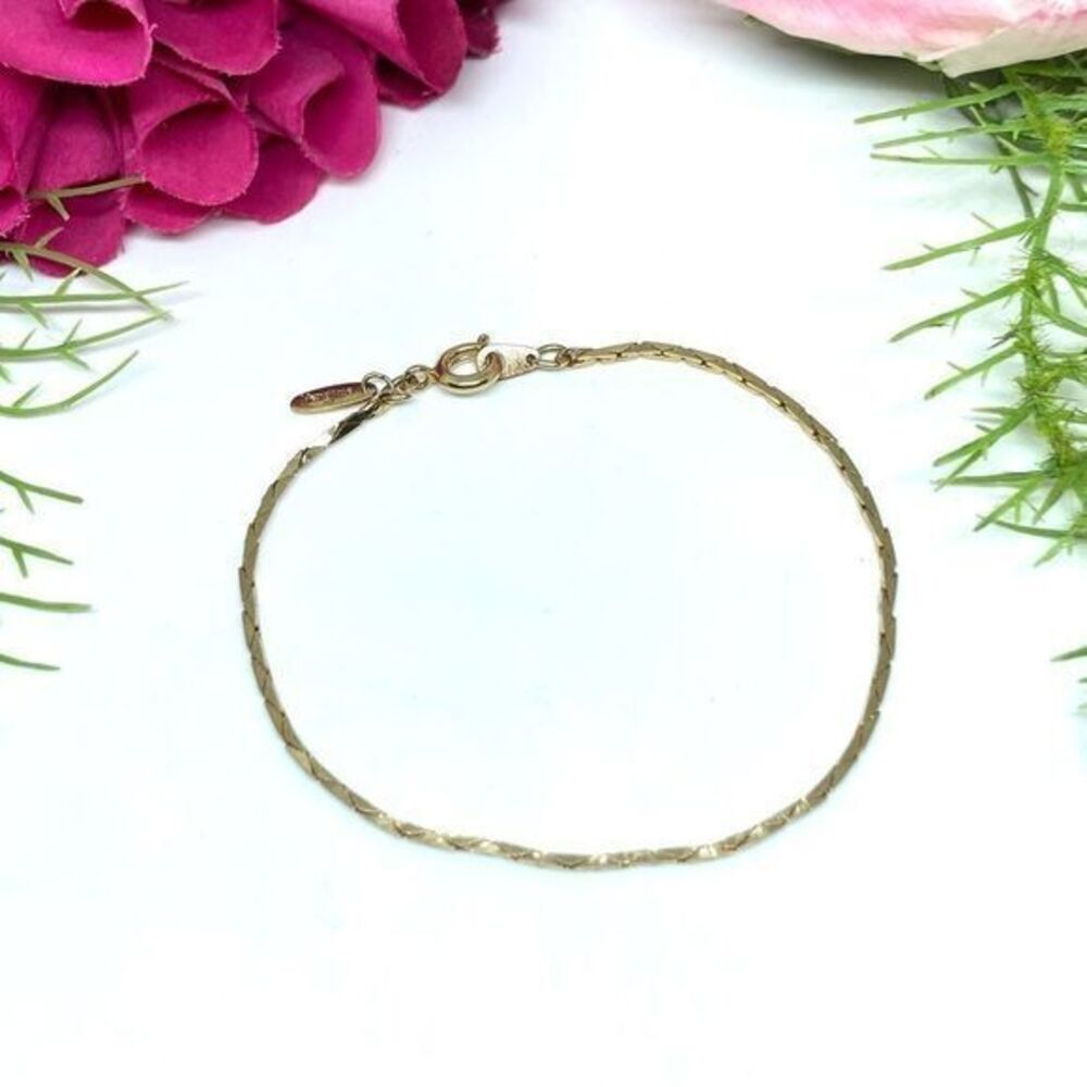 VINTAGE⚜️VENDOME Golden Chain Link Bracelet